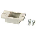 Keystone installation frame 1-Port, zinc diecast, metal coloured