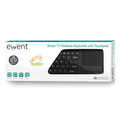 Ewent Draadloos toetsenbord met touchpad, bluetooth, Qwerty, zwart