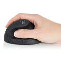 ACT Draadloze ergonomische muis, USB nano ontvanger, 1600 dpi, zwart