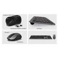 Ewent Draadloos toetsenbord en muis, USB-C/USB-A, Qwerty, met stille toetsen