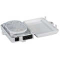 Wand aansluitbox voor glasvezelkabels IP65 voor 4 fibers