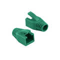 RJ45 plug strain relief boot, 8.0 mm, green, 50 pcs.