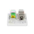 Empty box for 2 keystone modules, surface mount, white