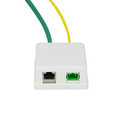 Empty box for 2 keystone modules, surface mount, white