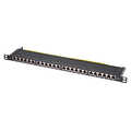 Cat.6A, Shielded 24 ports, 0.5U, black
