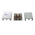 Cat 6A wall outlet surface box 2 x RJ45 afgeschermd, wit