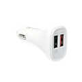 USB car charger, 2x USB ports + Qualcomm Quick Charge