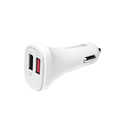 USB car charger, 2x USB ports + Qualcomm Quick Charge