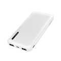 Power bank 10000 mAh, 2x USB-A, Micro-B in, USB-C in, 2-in-1 cable