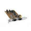 Sunix RS-232 PCI express kaart Externe connectoren: 2x DB9 (male)