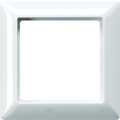 Jung AS500, RAL9010 enkelvoudig afdekraam glanzend, horizontaal / verticaal, 81x81mm, IP44, alpin wit