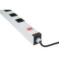 PDU Stopcontact met 2 digit Ampere meter 12x Schuko