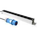 PDU Stopcontact centrales zonder schakelaar 9x Schuko en een CEE stekker