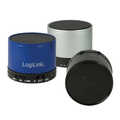 Bluetooth speaker with MP3 player and FM radio, blue