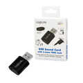 USB adapter with 3.5 mm TRRS jack