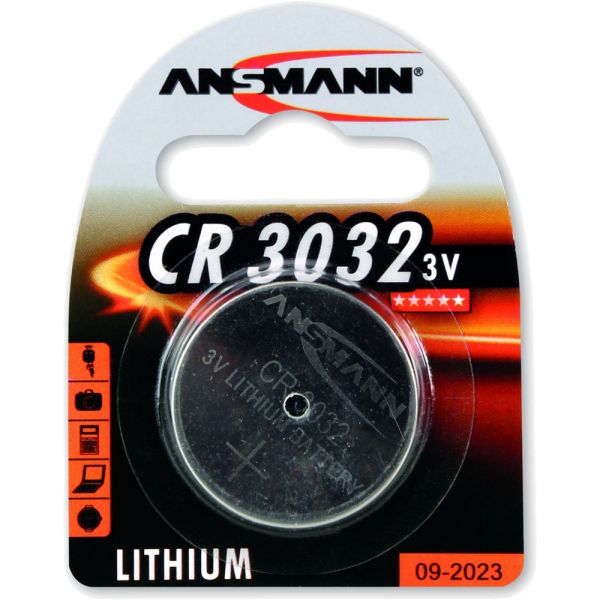 Naar omschrijving van 01054 - Ansmann button cell 3V Lithium CR3032, 1 piece blister (1516-0013)