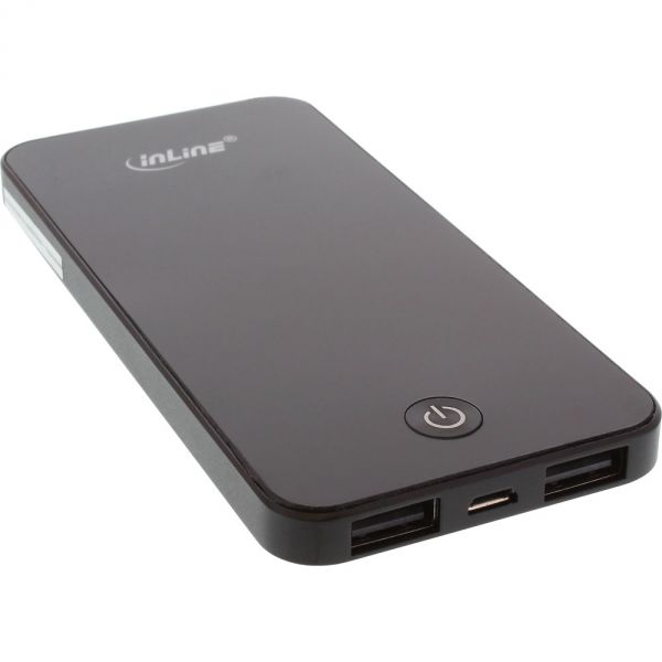 Naar omschrijving van 01471 - InLine USB PowerBank 4000mAh with LED Display iPhone shape