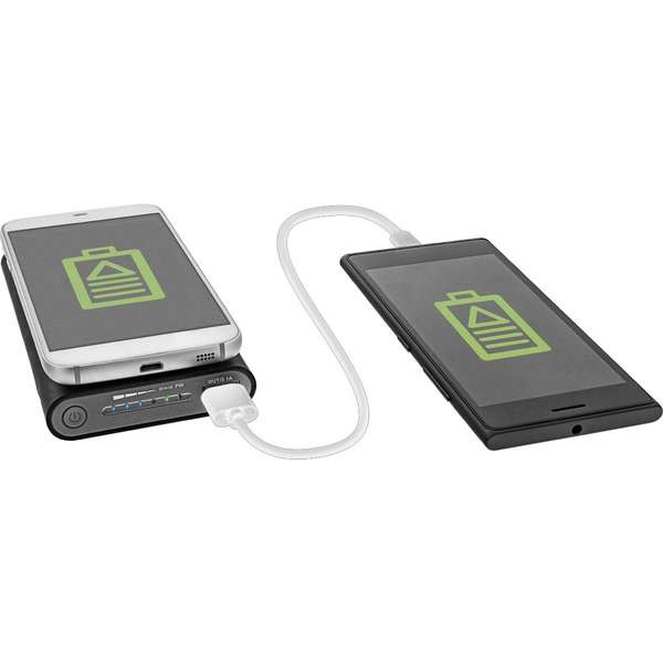Naar omschrijving van 01477S - InLine Qi-Plate Powerbank 8000mAh Wireless Charging Station black