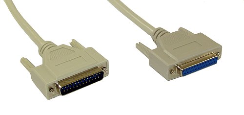 Naar omschrijving van 11422M - InLine SeriÃ«le kabel,  gegoten, DB25M/V, 1:1, 1.8m, beige