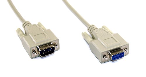 Naar omschrijving van 12210 - InLine SeriÃ«le kabel,  gegoten, DB9M/V, 1:1, 10m, beige