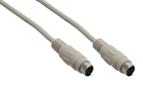 Naar omschrijving van 13335 - InLine PS/2 kabel, recht, MD6M/M, 5m, beige
