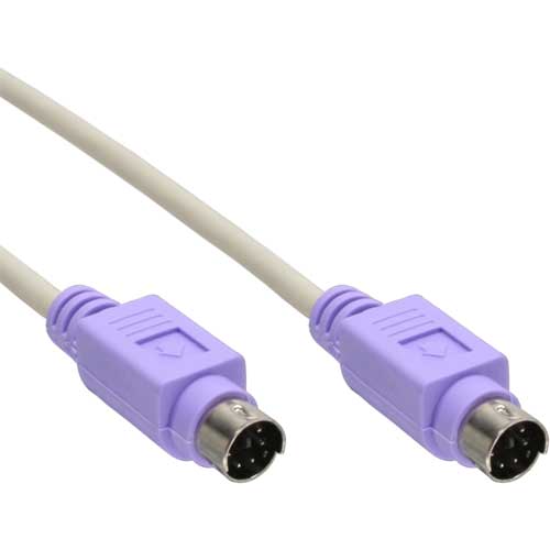 Naar omschrijving van 13332V - InLine PS/2 kabel,  M/M, beige/paars, 2m