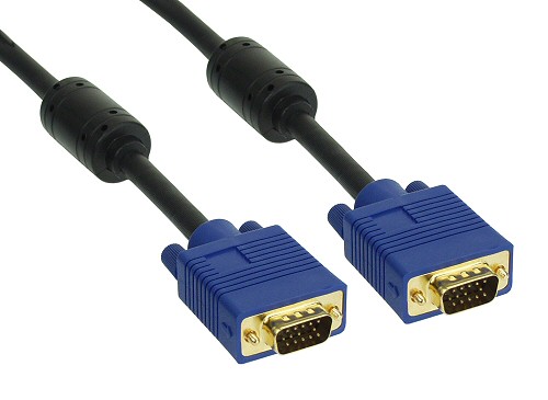 Naar omschrijving van 17803S - InLine S-VGA kabel,  Premium, zwart, 15HD M/M, 0.3m