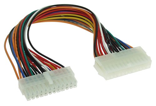 Naar omschrijving van 26629B - InLine Moederbordkabel,  ATX 24-pins M/V, 0.45m