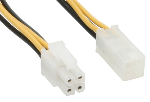 Naar omschrijving van 26635 - InLine Voedingsverlengkabel intern,  moederbord P4 4-pins stekker/socket, 20cm