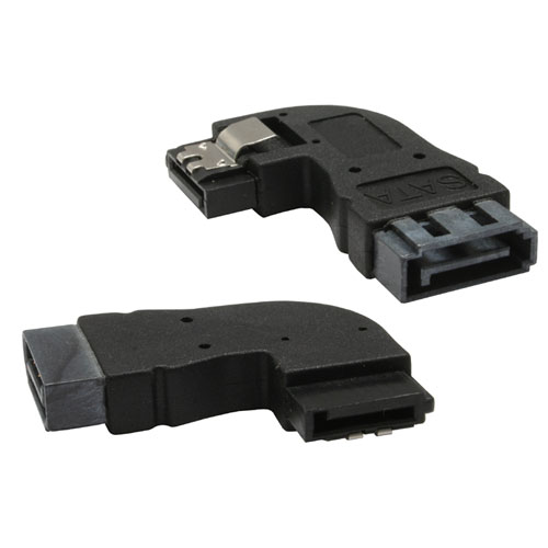 Naar omschrijving van 27700E - InLine SATA adapter stekker/socket,  haaks links, voor adapteren