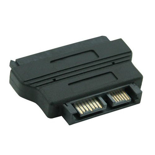 Naar omschrijving van 29612 - InLine SATA adapter,  SATA 22-pins kabelzijde naar Slimline SATA 13-pins PCB-zijde