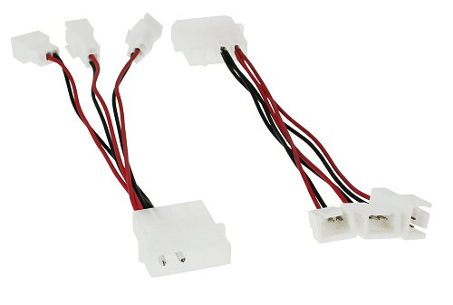 Naar omschrijving van 33005A - InLine Inline - 12V ventilator spanningsadapter kabel --> 5V x 3 ventilators