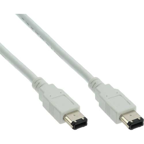 Naar omschrijving van 34002W - InLine FireWire IEEE 1394 kabel,  6-pins M/6-pins M, wit, 1.8m, bulk