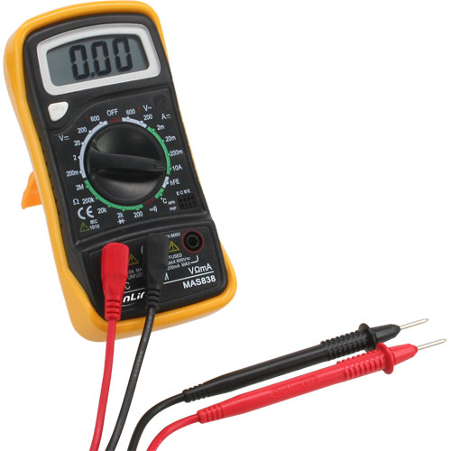 Naar omschrijving van 43117 - InLine Digital Multimeter, with temperature sensor and transistor measure