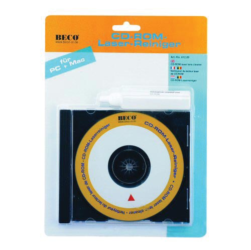 Naar omschrijving van 67547B - CD ROM laser lens cleaner for PC & MAC, with fluid, with animation and sound, in CD box, blister packing