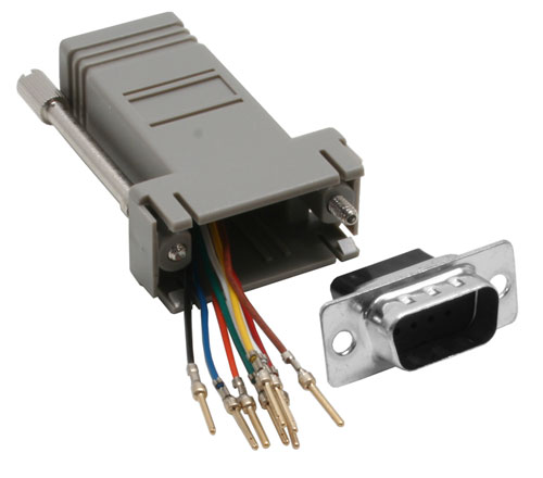 Naar omschrijving van 68889 - InLine Adapter,  9-pins D-Sub M naar RJ45 V
