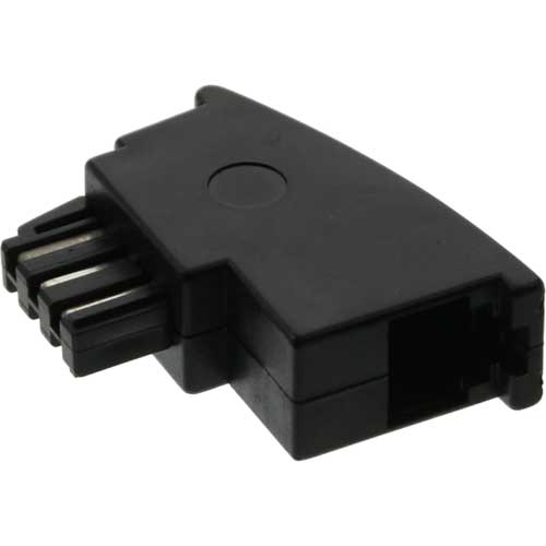 Naar omschrijving van 69948A - InLine TAE-F adapter  TAE-F stekker naar RJ11 socket, voor geÃ¯mporteerde telefoons