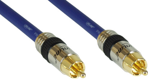 Naar omschrijving van 89801P - InLine Tulp videokabel en digitale audiokabel,  Premium, vergulde contacten, Tulp M/M, 1m