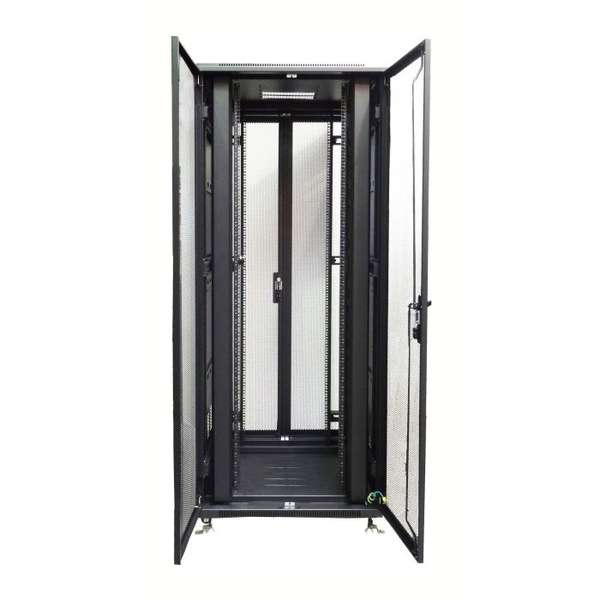 Naar omschrijving van AST19-8242PD - 42U, 19Inch serverkast, geperforeerde dubbele deuren (BxDxH) 800x1200x1983mm