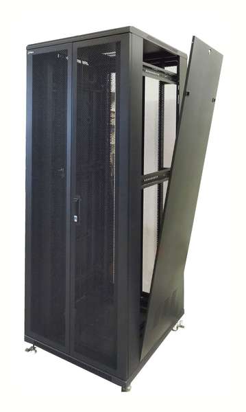 Naar omschrijving van AST19-8042PD - 42U, 19Inch stalen geperforeerde dubbele deuren, Maat(BxD): 800x1000