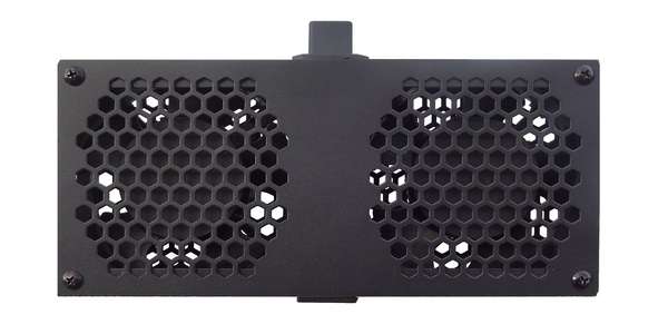 Naar omschrijving van AST19-FT-2TM - Ventilatorunit 2v zwart met thermostaat