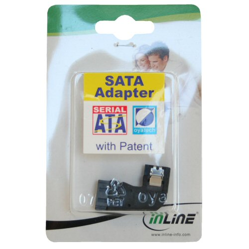 Naar omschrijving van 27700E - InLine SATA adapter stekker/socket,  haaks links, voor adapteren