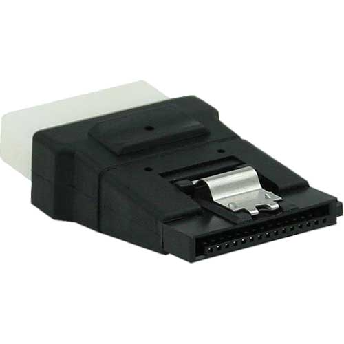 Naar omschrijving van 29678A - InLine SATA voedingsadapter 5.25Inch (13.34cm) jack naar SATA stekker
