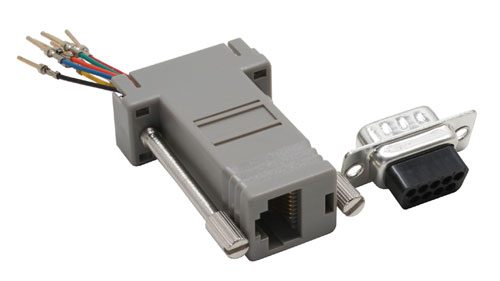 Naar omschrijving van 68889 - InLine Adapter,  9-pins D-Sub M naar RJ45 V
