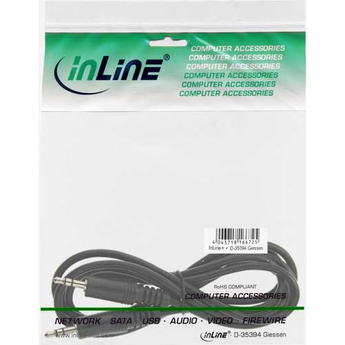Naar omschrijving van 99932 - InLine Audiokabel,  3.5mm M/M, Stereo 1.5m