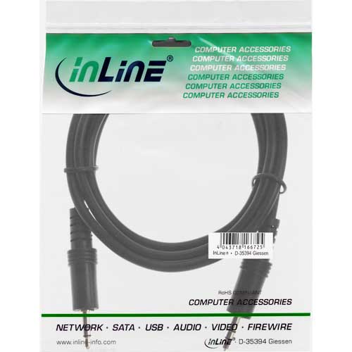 Naar omschrijving van 99932C - InLine Audiokabel,  3.5mm M/M, Stereo 1.2m