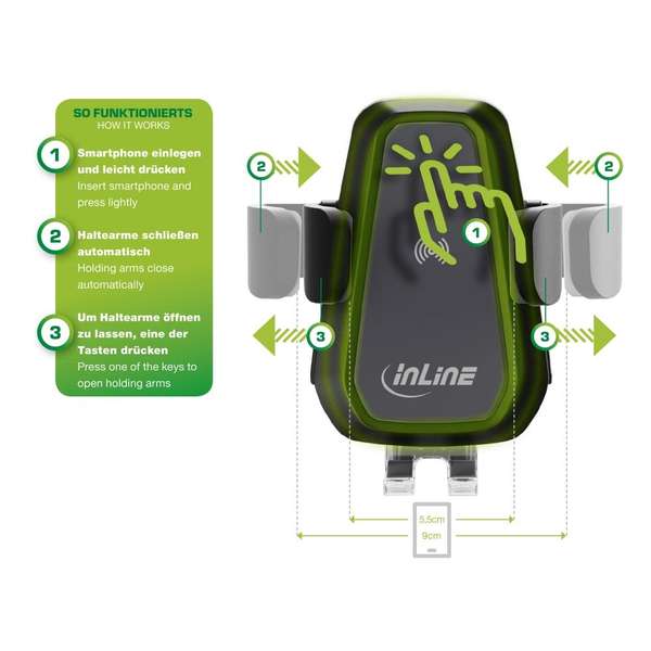 Naar omschrijving van 23156E - Smartphone, universal Wireless Charger