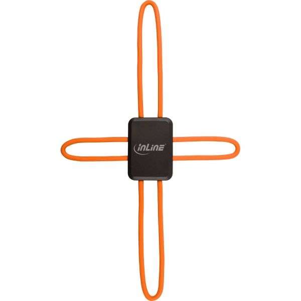 Naar omschrijving van 23301O - InLine Universal Smartphone Holder Smart Hold, orange