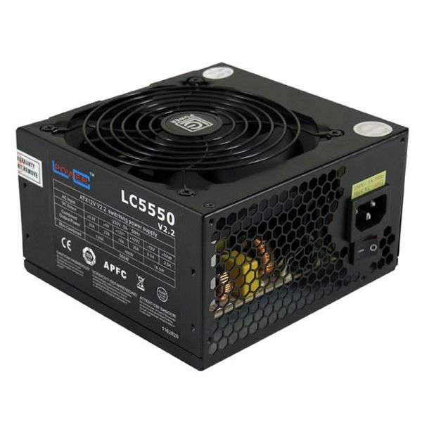 Naar omschrijving van 26692M - Power supply ATX PFC LC-Power SILENT LC5550 V2.2, 80 PLUS BRONZE, black, 550W