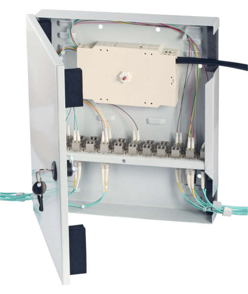Naar omschrijving van 53605-1 - Metalen aansluitbox, met deur 320 x 280 x 54mm